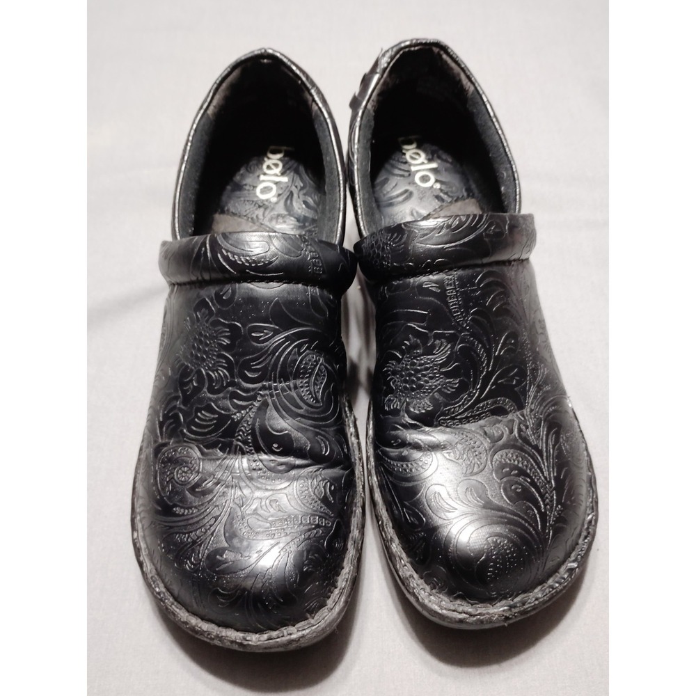Born BOC Concept Peggy Floral Tooled Women's Size 9 M Slip On‎ Clog Shoes C45797